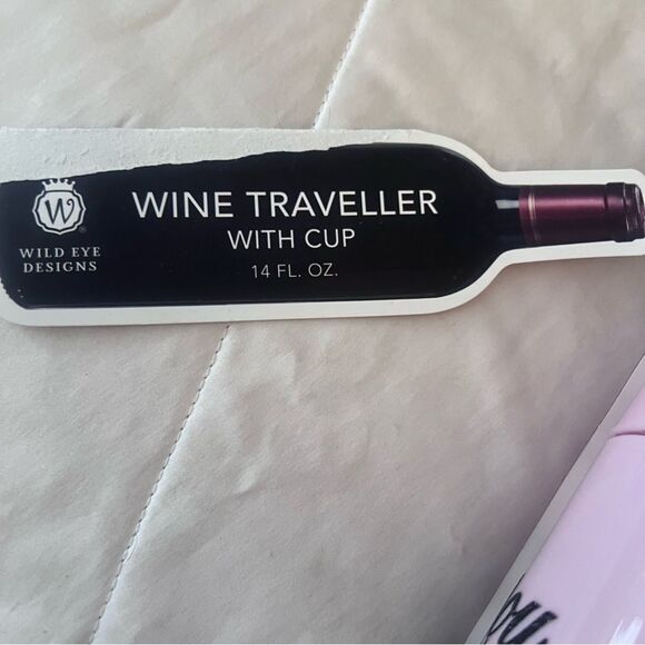WINE TRAVELLER WITH CUP - 14 Oz. - NEW - Picture 3 of 4